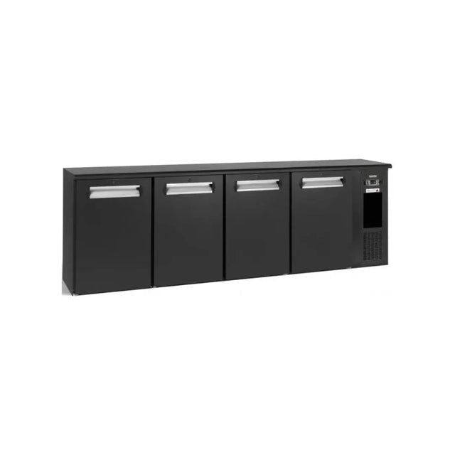 Arrière-bar 4 portes pleines anthracite - GAMKO - Arrière-bar réfrigéré