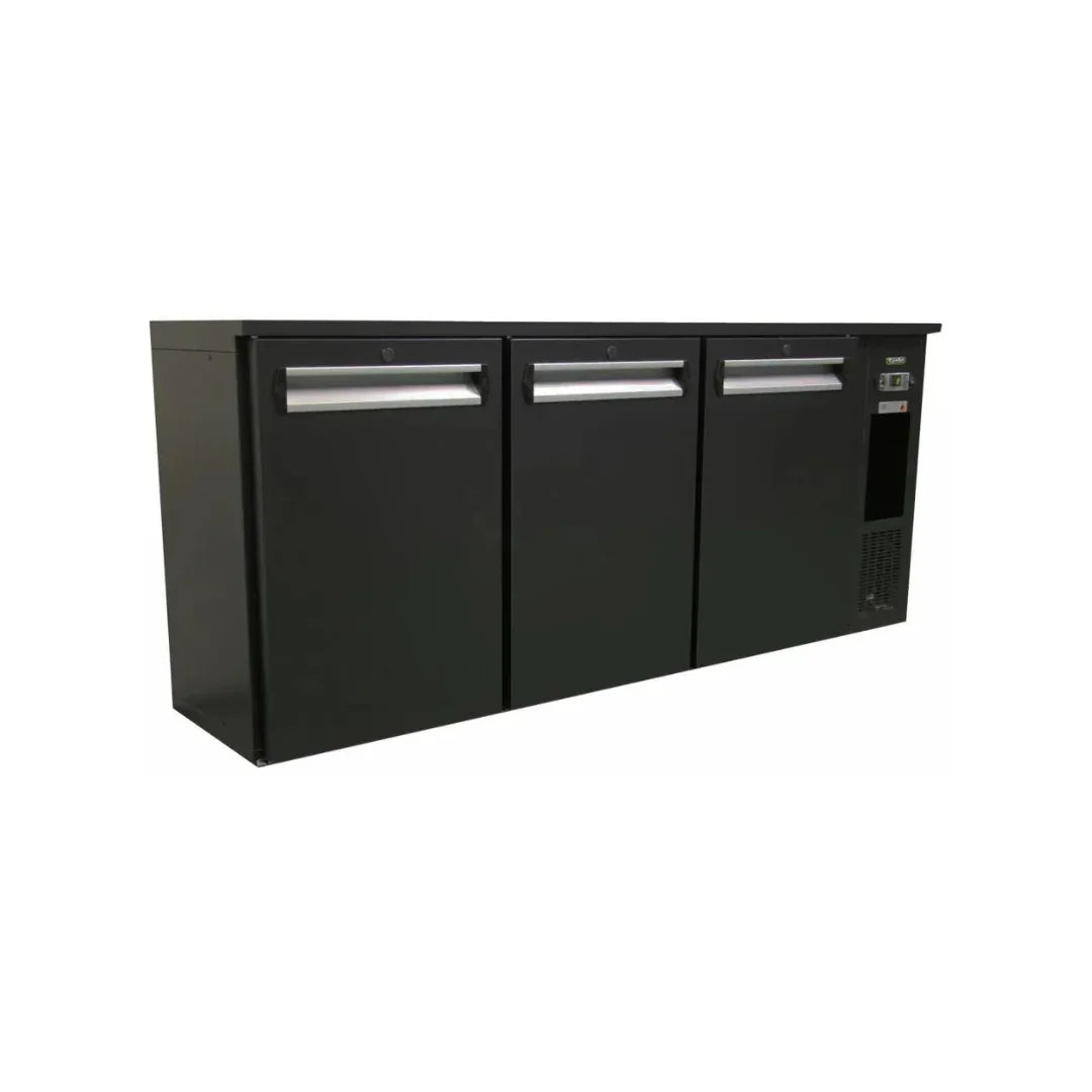 Arrière-bar 3 portes pleines anthracite - GAMKO - Arrière-bar réfrigéré