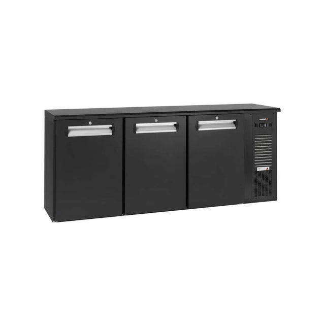 Arrière-bar 3 petites portes pleines anthracite - GAMKO - Arrière-bar réfrigéré
