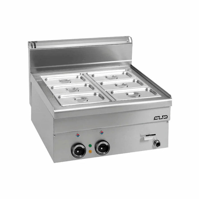 Bain marie électrique à poser - 600x600x270mm - 3,06 kW Mono 230V - MBM - Bain-marie professionnel