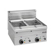 Friteuse électrique 2x10 litres à poser - 600x600x270mm - 18 kW Triphasé 400V - MBM - Friteuse électrique professionnelle
