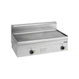 Plancha lisse chromée électrique à poser - 1000x600x270mm - 12,5 kW Triphasé 400V - MBM - Plancha électrique professionnelle