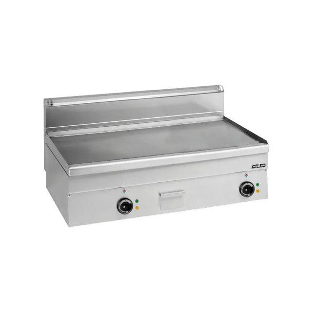 Plancha lisse chromée électrique à poser - 1000x600x270mm - 12,5 kW Triphasé 400V - MBM - Plancha électrique professionnelle