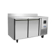 Table réfrigérée positive avec dosseret 2 portes 240L - ATOSA - Table réfrigérée positive