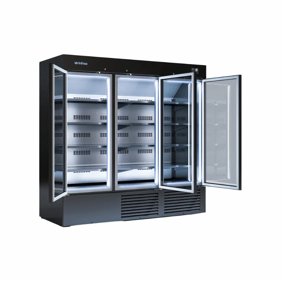 Armoire négative 3 portes vitrées - Température -18°C - INFRICO - Armoire réfrigérée négative