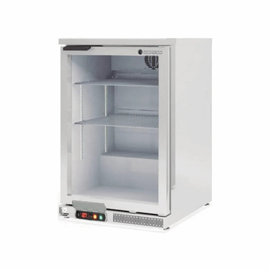 Arrière bar en inox 1 porte vitrée battante +2/+8°C CORECO ERH-150-LI vue 1 - Usine CHR
