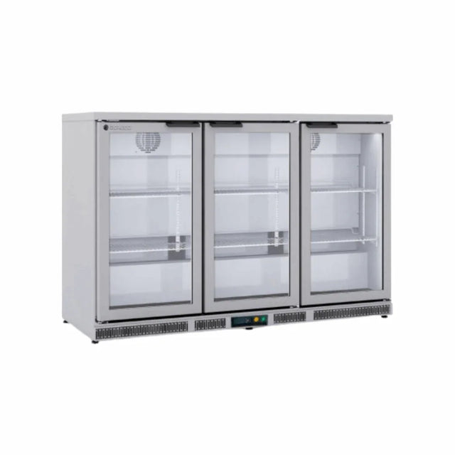 Arrière bar en inox 3 portes vitrées battantes +2/+8°C CORECO ERH-350-LI vue 1 - Usine CHR