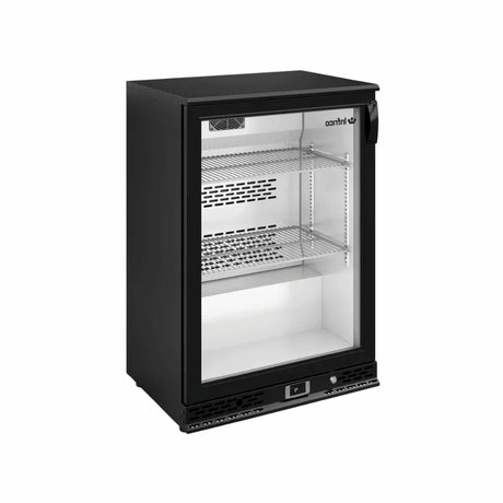 Arrière bar noir réfrigérée positive 1 porte vitrée 600x510x920mm - INFRICO - Arrière-bar réfrigéré