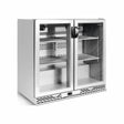 Arrière bar inox réfrigérée positive 2 portes vitrées 900x510x920mm - INFRICO - Arrière-bar réfrigéré