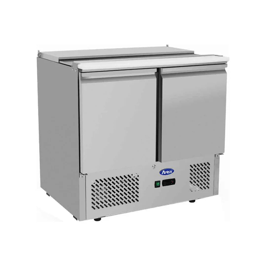 Saladette réfrigérée positive 2 portes 300L ATOSA ESL3800GR vue 1 - Usine CHR