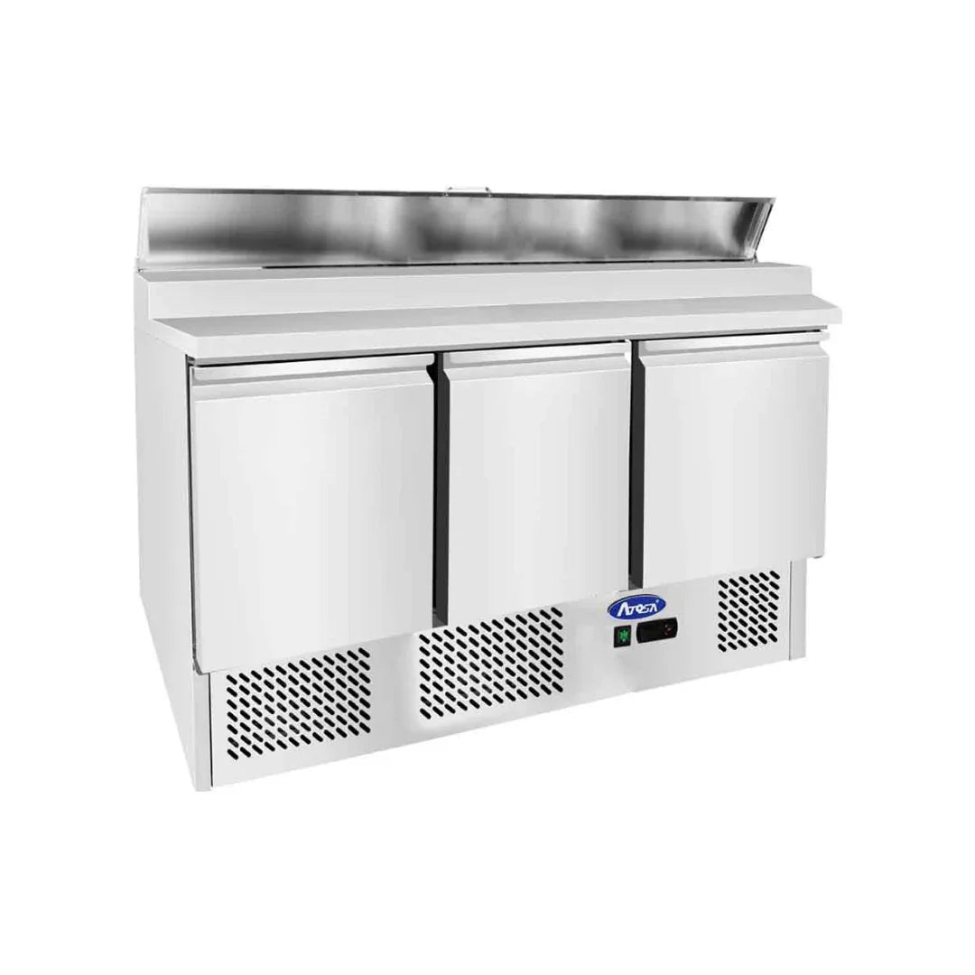 Saladette réfrigérée positive 3 portes 380L GN 1/6 ATOSA ESL3853GR vue 1 - Usine CHR