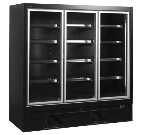 Vitrine réfrigérée pour supermarché à froid négatif 1975 x 930 x 2035 - TEFCOLD - Congélateur armoire professionnel
