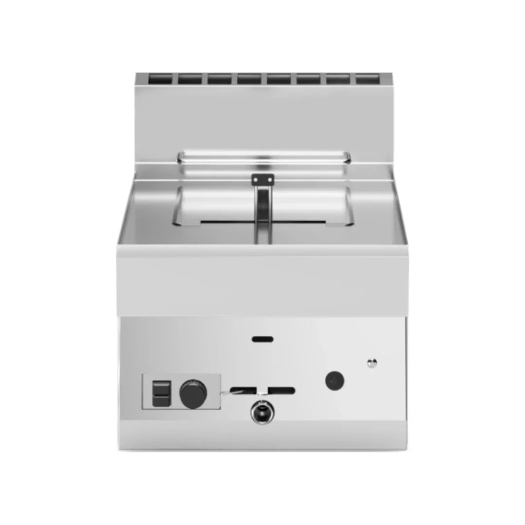 Friteuse à gaz 1 cuve de 8 litres à poser 400x650x300 6,8kW - MODULAR - Friteuse à gaz professionnelle