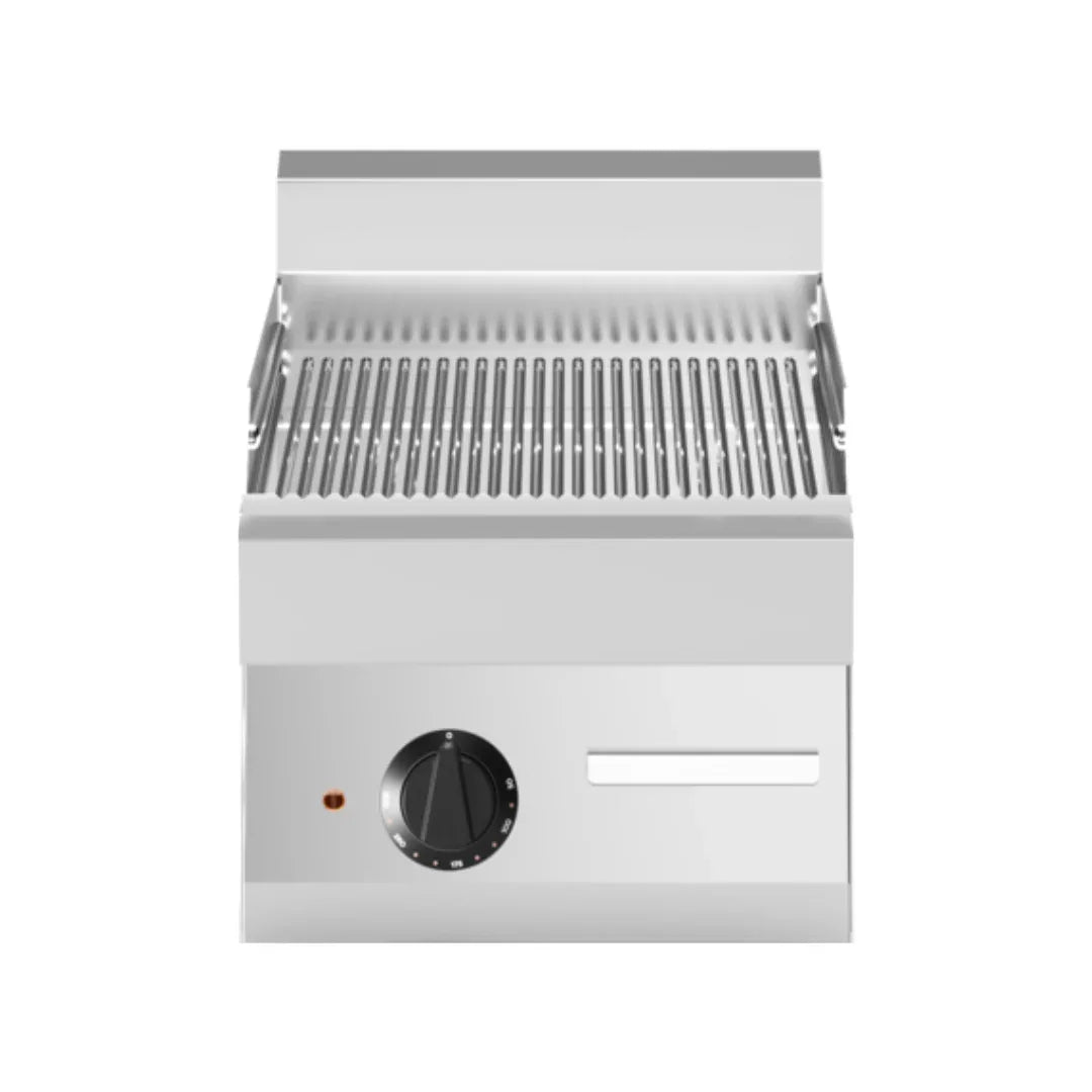 Plaque nervurée chromée électrique à poser 400x650x300 4,5kW - MODULAR - Friteuse électrique professionnelle