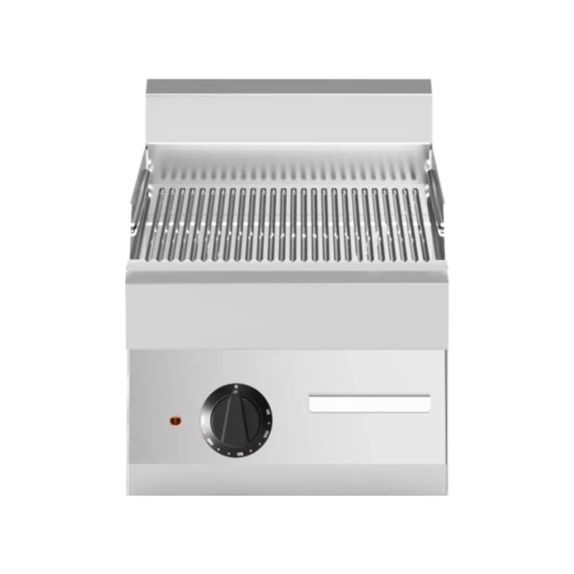 Plaque nervurée chromée électrique à poser 400x650x300 4,5kW - MODULAR - Friteuse électrique professionnelle