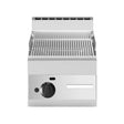 Plaque nervurée chromée à gaz à poser 400x650x300 5,7kW - MODULAR - Friteuse à gaz professionnelle