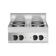Cuisinière électrique 4 feux vifs à poser 700x650x300 10,4kW - MODULAR - Fourneau électrique professionnel