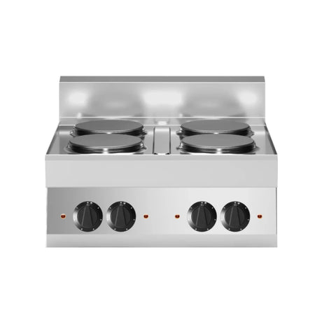 Cuisinière électrique 4 feux vifs à poser 700x650x300 10,4kW - MODULAR - Fourneau électrique professionnel