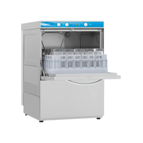 Lave verres FAST - panier 350x350mm - Passage : 260mm - avec adoucisseur - ELETTROBAR - Lave-verre professionnel