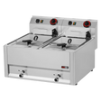 Friteuse électrique à poser - 2x8 litres - 330x600x290mm - 2x6 kW Tri 400V - REDFOX - Friteuse électrique professionnelle
