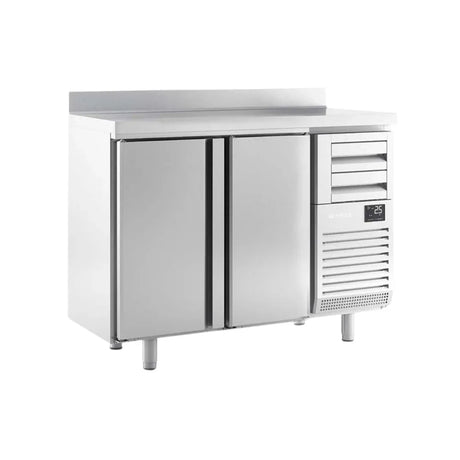 Arrière bar réfrigérée positive -2/+8°C 2 portes 1468x600x1050mm - INFRICO - Arrière-bar réfrigéré