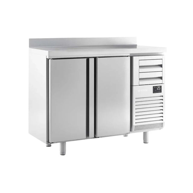 Arrière bar réfrigérée positive -2/+8°C 2 portes 1468x600x1050mm - INFRICO - Arrière-bar réfrigéré