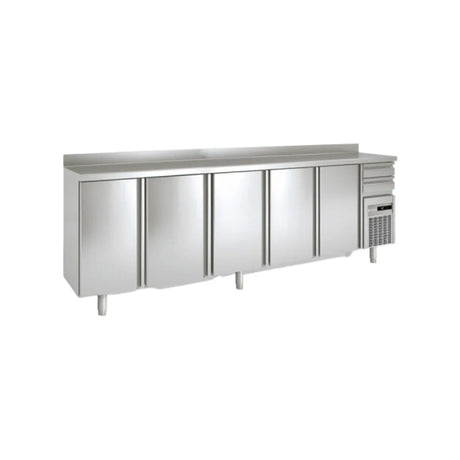 Arrière bar en inox 4 portes pleines battantes +2/+8°C gamme TOP - 3070x600x850mm - CORECO - Arrière-bar réfrigéré