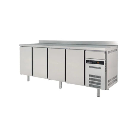 Arrière bar en inox 4 portes pleines battantes +2/+8°C gamme Classic - 2545x600x850mm - CORECO - Arrière-bar réfrigéré
