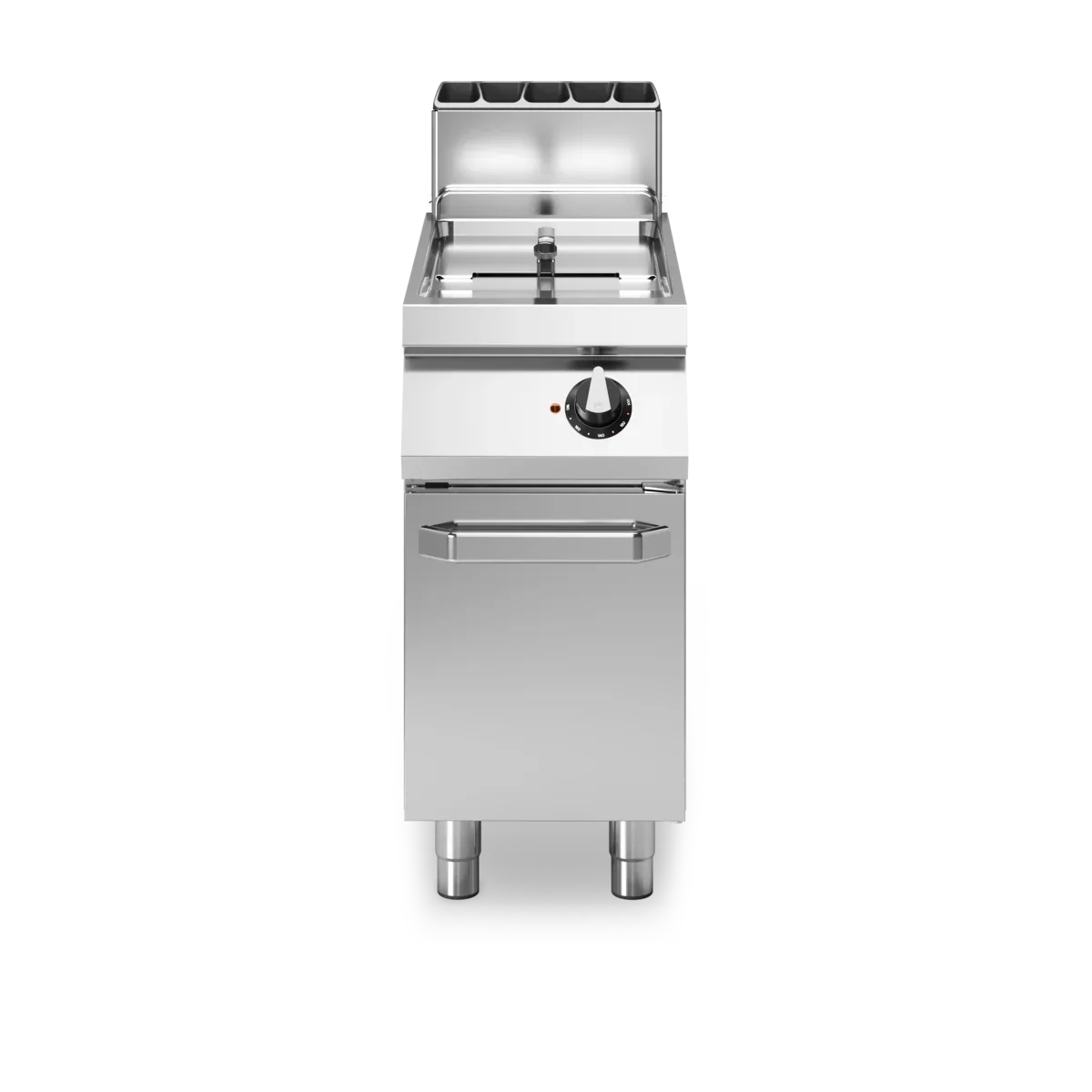 Friteuse à gaz cuve libre sur meuble fermé - Capacité : 17 litres - 16 kW Gaz - 400x730x870mm - MODULAR - Friteuse à gaz prof