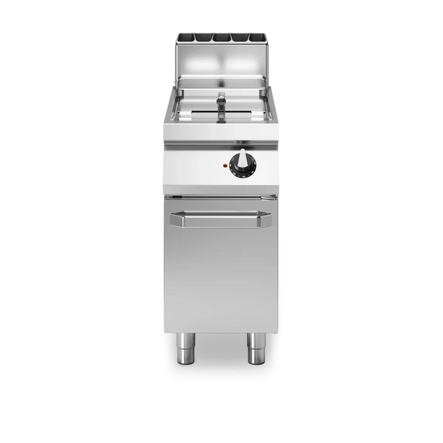 Friteuse à gaz cuve libre sur meuble fermé - Capacité : 17 litres - 16 kW Gaz - 400x730x870mm - MODULAR - Friteuse à gaz prof