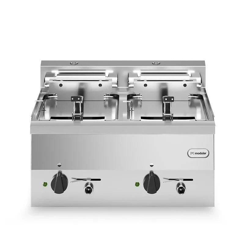Friteuse électrique à poser - Capacité : 10+10 litres - 18 kW Tri 400V - MODULAR - Friteuse électrique professionnelle