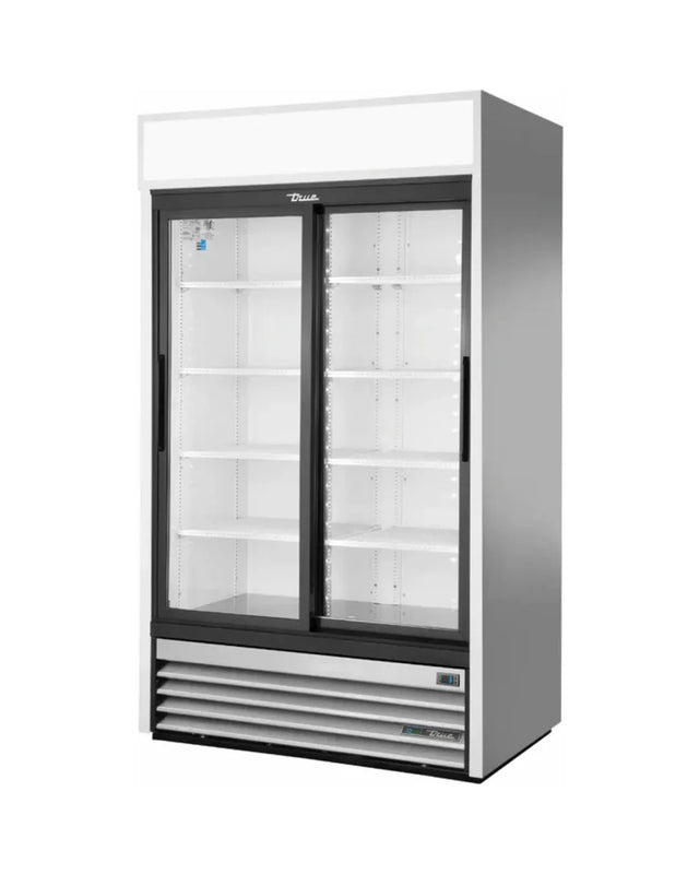 Armoire réfrigérée positive 2 portes vitrées coulissantes - Série GDM TRUE - 1047L TRUE REFRIGERATION vue 1 - Usine CHR