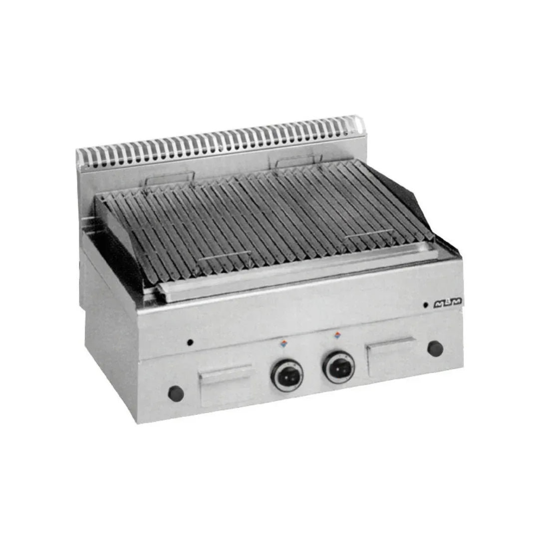 Grill charcoal double gaz à poser - 800x600x270mm - 14 kW Gaz - MBM - Grillade & Charcoal