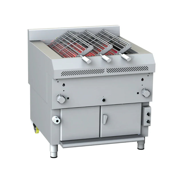 Grillade à gaz - Churrasco - 3 broches rotative - GRESILVA - Churrasco grill horizontal