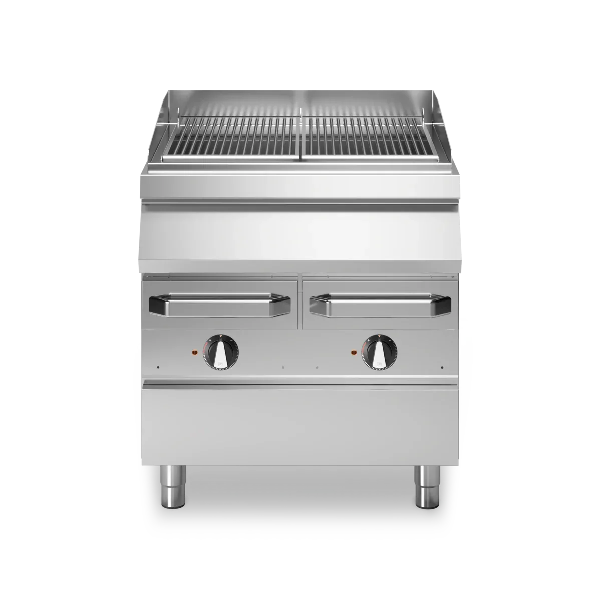 Grill à eau 2 zones électrique sur meuble fermé - 12 kW 400V Tri - 400x730x870mm MODULAR R70/80AGEI vue 1 - Usine CHR