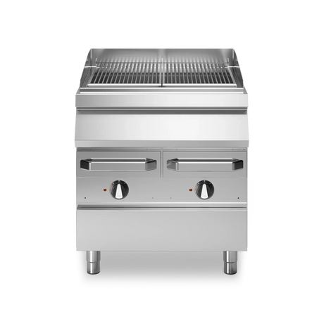 Grill à eau 2 zones électrique sur meuble fermé - 12 kW 400V Tri - 400x730x870mm MODULAR R70/80AGEI vue 1 - Usine CHR