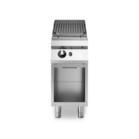 Grill à pierre de lave 1 zone à gaz sur meuble ouvert - 7,5 kW Gaz - 400x730x870mm MODULAR vue 1 - Usine CHR