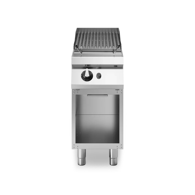 Grill à pierre de lave 1 zone à gaz sur meuble ouvert - 7,5 kW Gaz - 400x730x870mm MODULAR vue 1 - Usine CHR