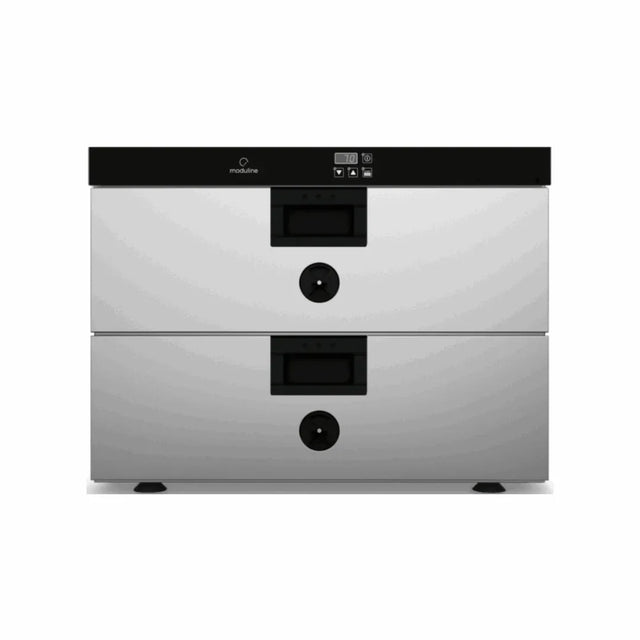 Armoire de maintien en température 2 tiroirs +30/+120°C - Capacité : 2 GN 1/1 150mm - 660x595x520mm MODULINE vue 1 - Usine