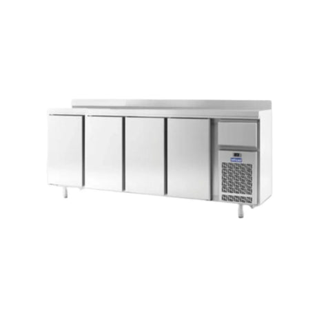 Arrière bar réfrigérée en inox 4 portes -2/+8°C - Capacité : 730 litres - 2452x600x1050mm - INFRICO - Arrière-bar réfrigéré