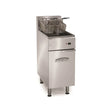 Friteuse électrique sur meuble 2 x 14 litres résistances relevables - 394x762x914mm - 14 kW Triphasé 400V - IMPERIAL - Friteu