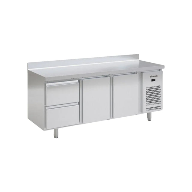 Table réfrigérée négative avec dosseret 2 portes -10/-20°C - 305L INFRICO IM702PN vue 1 - Usine CHR