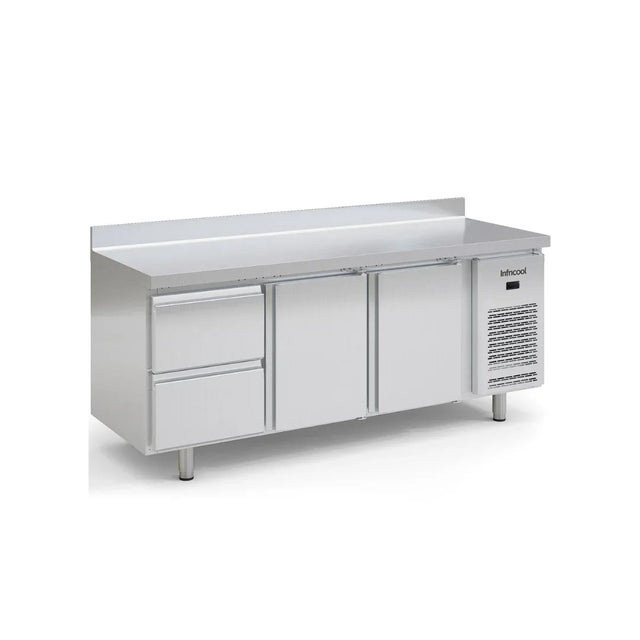 Table réfrigérée positive avec dosseret 3 portes -2/+8°C - 465L INFRICO IM703P vue 1 - Usine CHR