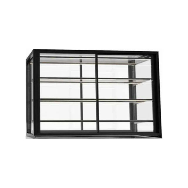 Vitrine de présentation neutre 4 niveaux à poser - 1200 SAYL IN-120-80N vue 1 - Usine CHR