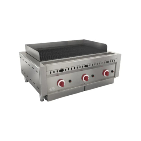 Grillade charcoal gaz à poser 3 zones - Puissance : 27 kW - MIRROR - Grillade & Charcoal