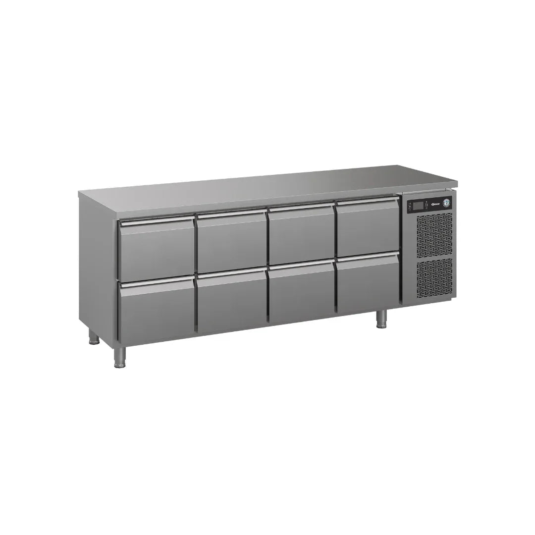 Table réfrigérée positive 8 tiroirs -2/+8°C - 625L HOSHIZAKI K 4 A 2D 2D 2D 2D L E vue 1 - Usine CHR