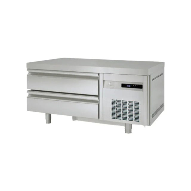 Soubassement réfrigérée positive -2/+8°C gamme TOP - 2 tiroirs GN 2/1 - 1210x700x600mm CORECO vue 1 - Usine CHR