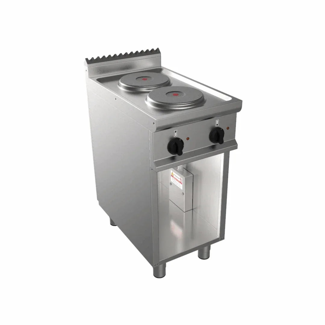 Cuisinière électrique 2 feux sur meuble ouvert 5.2kW CASTA L7/CUET2BA vue 1 - Usine CHR