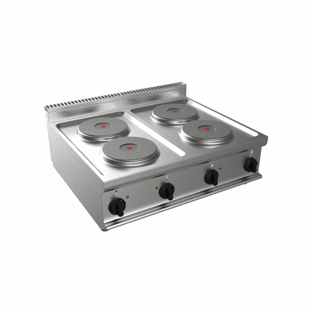 Cuisinière électrique 4 feux à poser 10.4kW CASTA L7/CUET4BB vue 1 - Usine CHR