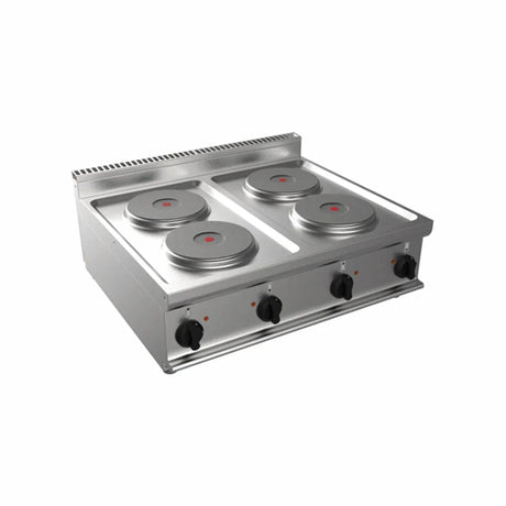 Cuisinière électrique 4 feux à poser 10.4kW CASTA L7/CUET4BB vue 1 - Usine CHR